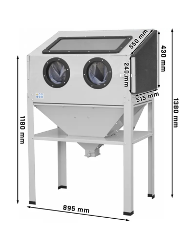 Masina de sablat cabina 220 L - deschidere laterala KDP200