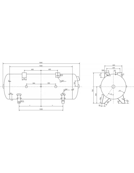 Rezervor de presiune 11 bar 500 L