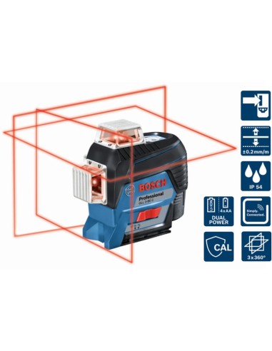 Bosch GLL3-80 C, precizie 0.2mm/m, ideal pentru constructii