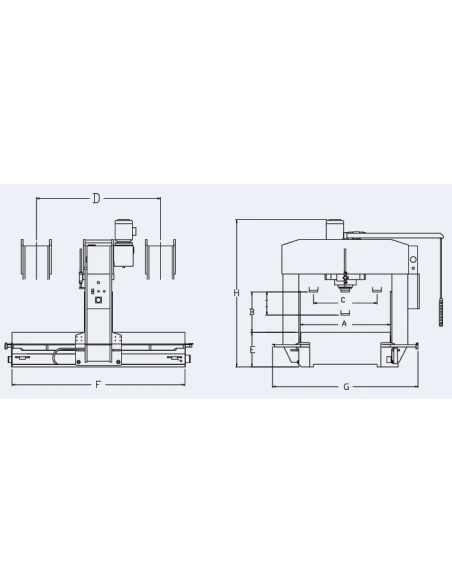 Presa hidraulica RHTC TL-150 pentru indreptare