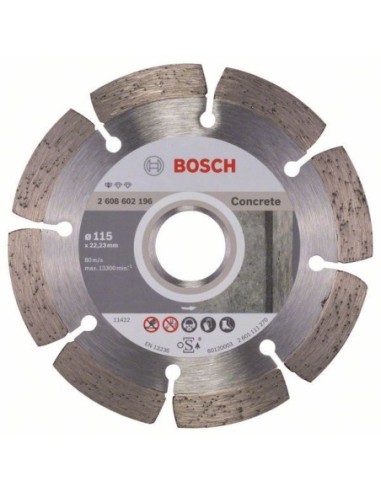 Disc diamantat Bosch 115mm, ideal pentru beton