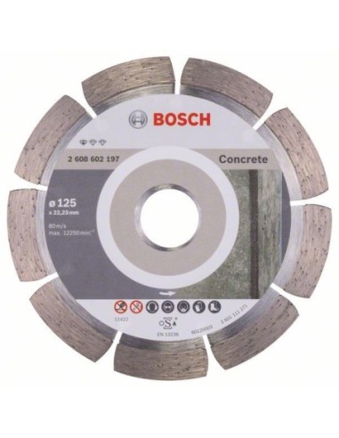 Disc diamantat Bosch 125mm, ideala pentru beton