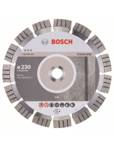 Disc diamantat Bosch 230mm pentru beton, taiere precisa