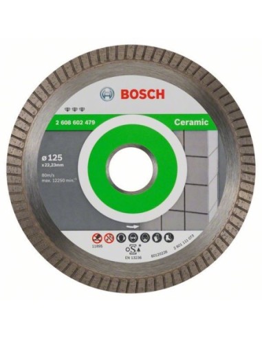 Disc diamantat Bosch Extra-Clean Turbo Ø125 mm, taiere fina