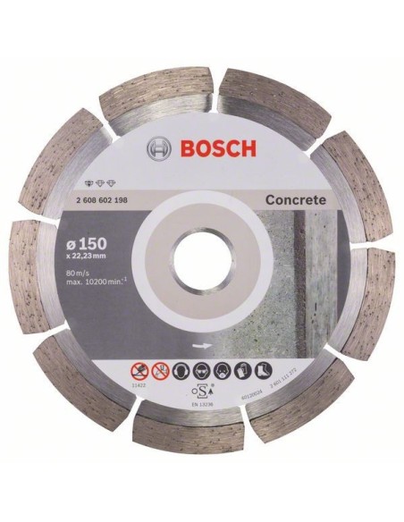 Disc diamantat Bosch 150mm, eficienta beton