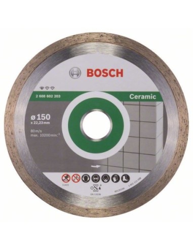 Bosch disc diamantat ceramica, 150mm, precizie