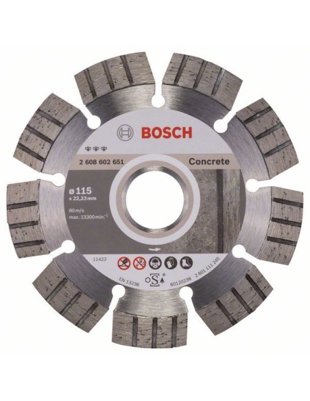 Disc diamantat Bosch 115mm, precizie maxima la taiere