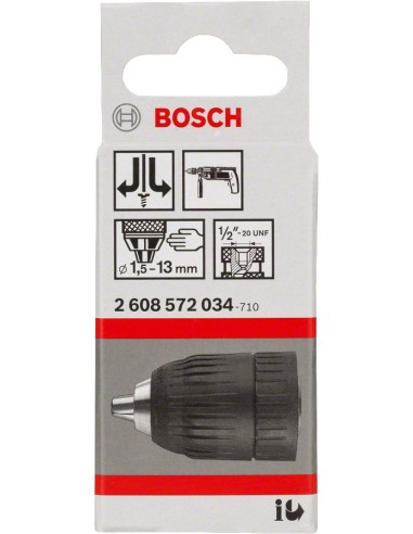 Bosch mandrina rapida 2-13mm, pentru utilizare confortabila