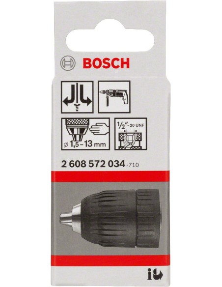 Bosch mandrina rapida 2-13mm, pentru utilizare confortabila