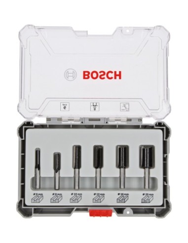 Set freze Bosch, profilare precisa cu tije 8mm