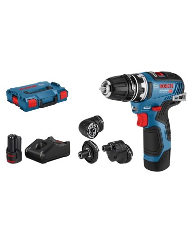 Bosch GSR 12V-35 FC cu 2 acumulatori, compacta