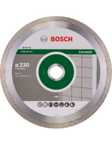 Disc diamantat Bosch 230x25.40mm pentru tăiere ceramică