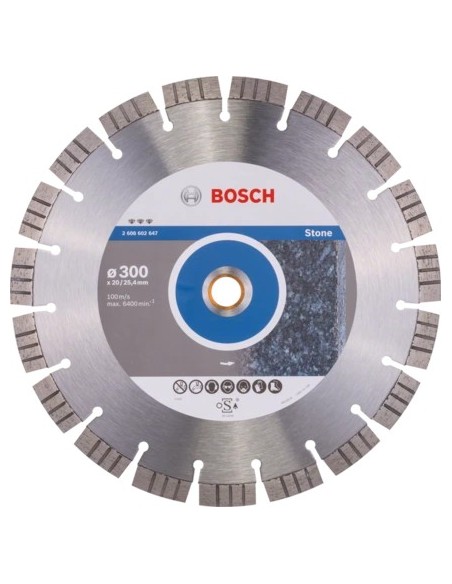 Disc diamantat Bosch pentru tăiere piatră, eficacitate crescută