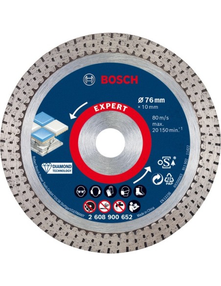 Bosch Disc diamantat, taiere ceramica fara aschii