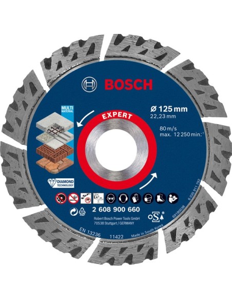 Disc diamantat Bosch, durabil pentru materiale de constructie