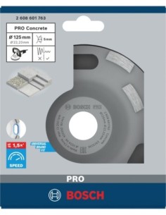 Disc diamantat Bosch 125mm, ideal beton 2