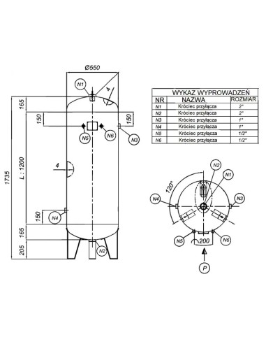 Rezervor de presiune 11 bar 300L