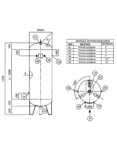 Rezervor de presiune 11 bar 300L