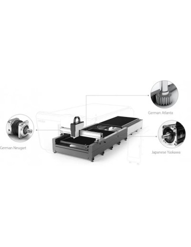 Laser FIBER LF3015GEP 4000W, taiere precisa