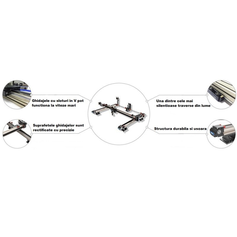 Masina de gravat si taiat cu laser CO2 Laser 1612N - 130 W WiFi - Cormak CORMAK - 2