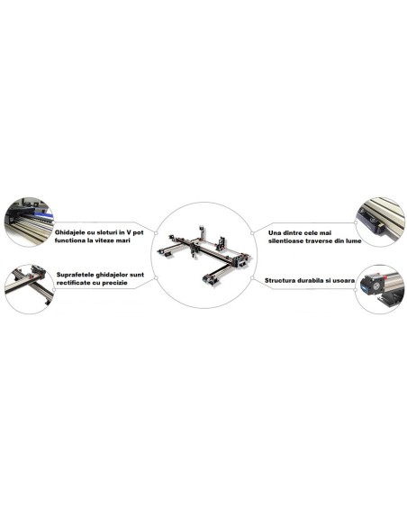 Masina de gravat si taiat cu laser CO2 Laser 1612N - 130 W WiFi - Cormak CORMAK - 2