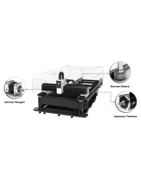 Masina debitat foi de metal cu laser FIBER Cormak LF3015G - 1000 W CORMAK - 2