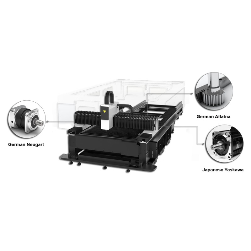 Masina debitat foi de metal cu laser FIBER Cormak LF3015G - 4000 W CORMAK - 2