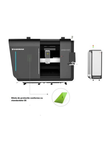 Masina cu laser FIBER pentru debitare profile si tevi 3015P - 1000W CORMAK - 1