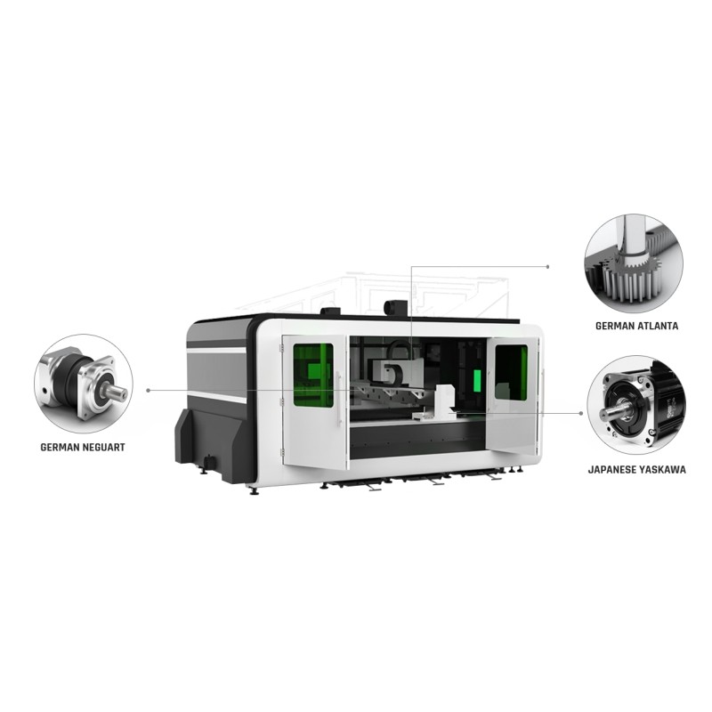 Masina cu laser FIBER pentru debitare profile si tevi 3015P - 3000W CORMAK - 4