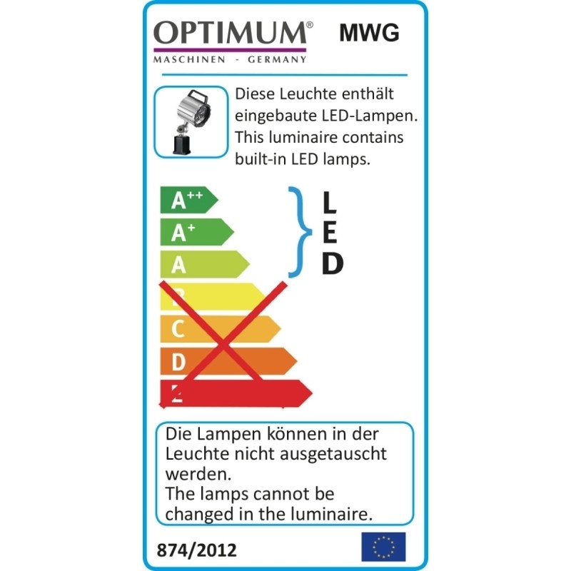 Lampa Optimum MWG 6-600 cu brat articulat si LED