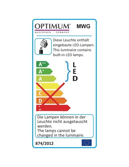 Lampa Optimum MWG 6-600 cu brat articulat si LED