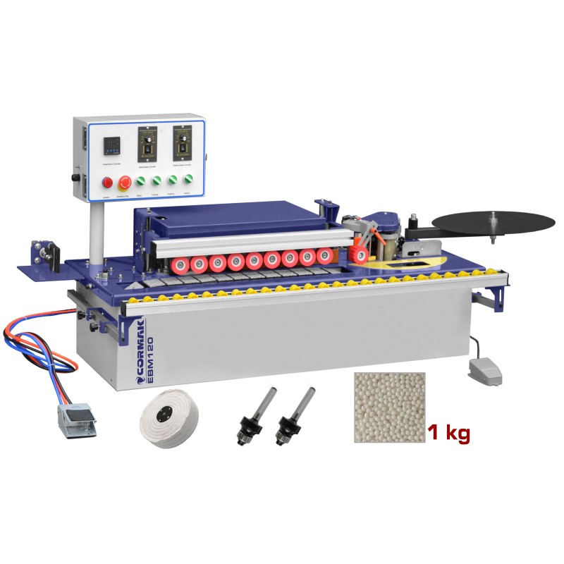 Masina aplicat cant CORMAK EBM120, semi-automata robusta