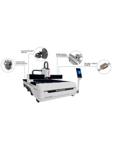 Masina de taiat cu laser FIBER LF3015EU - 1500 x 3000 mm - 1000 W CORMAK - 5 2