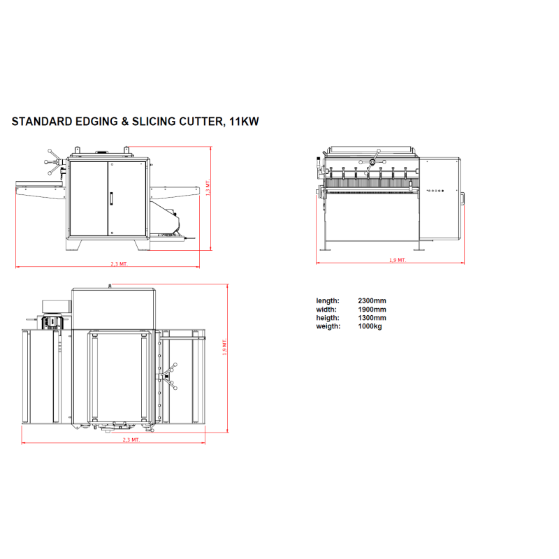 Ferastrau multilama Winter DS 80, motor 15kW, ax 15 panze