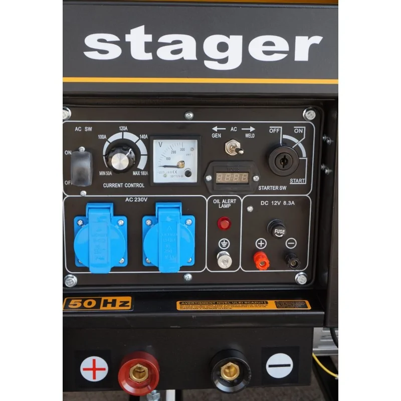 Stager YDE8500EW Generator sudare diesel monofazat, 3kVA curent sudare 200A, pornire la cheie STAGER - 1