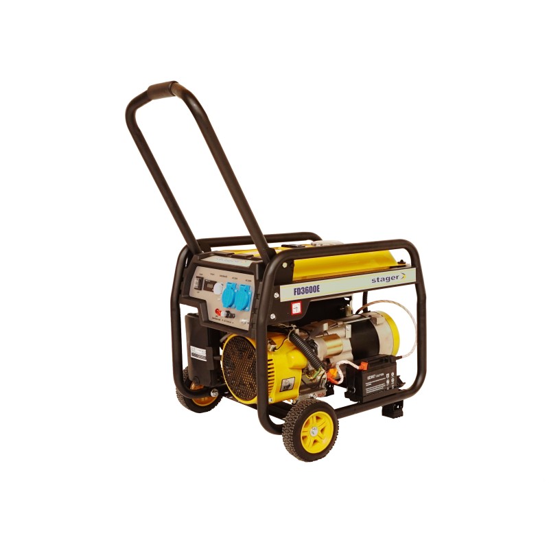 Stager FD 3600E generator, pornire electrica usor de transportat