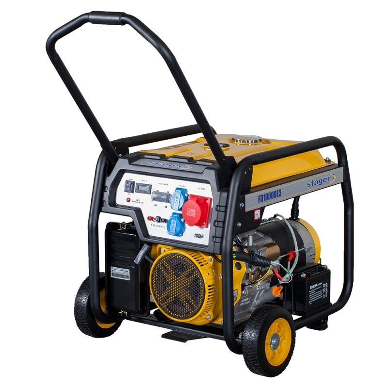 Generator trifazat 8kW Stager FD 10000E3, pornire electrica