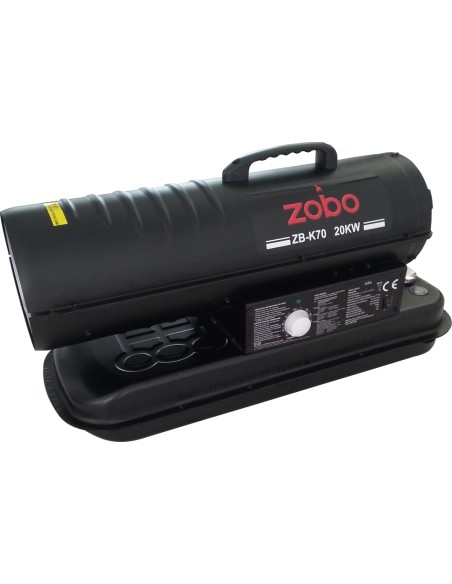 Zobo ZB-K70 Tun de aer cald, ardere directa, 20kW-ZOBO