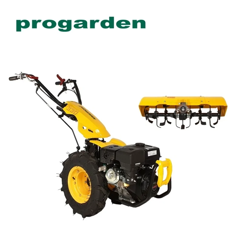 ProGARDEN Pachet Campo U9 motocultor multifunctional 9CP, benzina, 3+2 viteze, freza tractata BT-X65 650mm (BT330/G177) PROGARDE