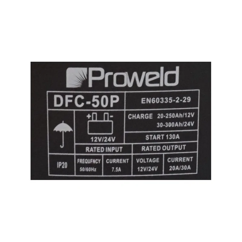 ProWELD DFC-50P redresor acumulatori 12V/24V, functie Start PROWELD - 1