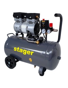 Compresor aer Stager 50L silentios pentru ateliere