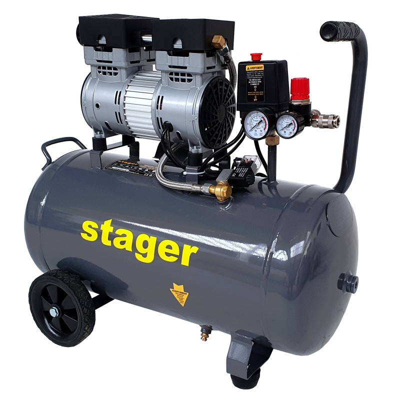 Compresor aer Stager 50L, silentios si compact