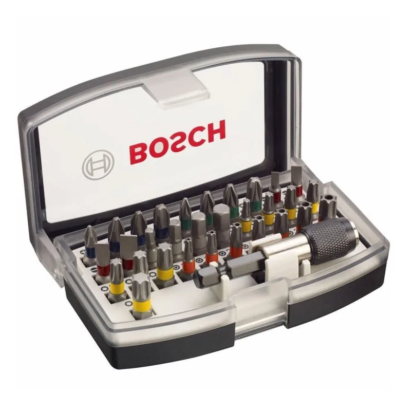 Set capete de surubelnita, 32 buc. PH1, PH2, PH2, PH3, PZ1, PZ2, PZ2, PZ3, HEX 3 set 32 buc. BOSCH - 1