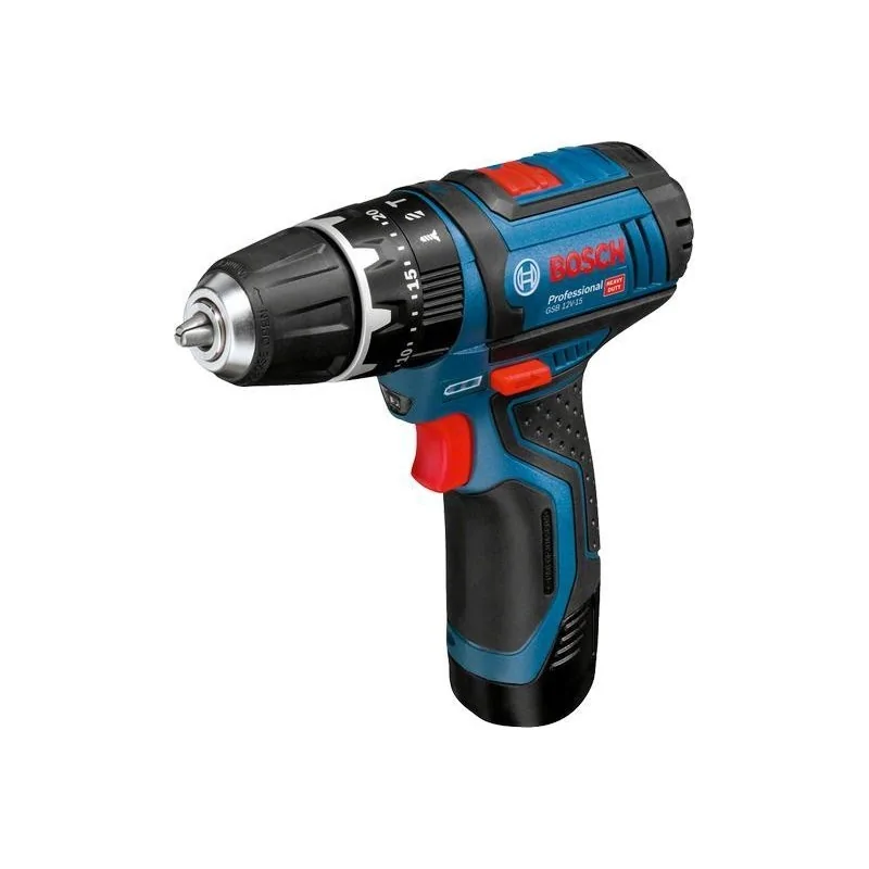 Bosch GSB 12V-15 Masina de gaurit si insurubat, 12V + 2 x Acumulatori 2.0Ah + L-Case BOSCH - 1