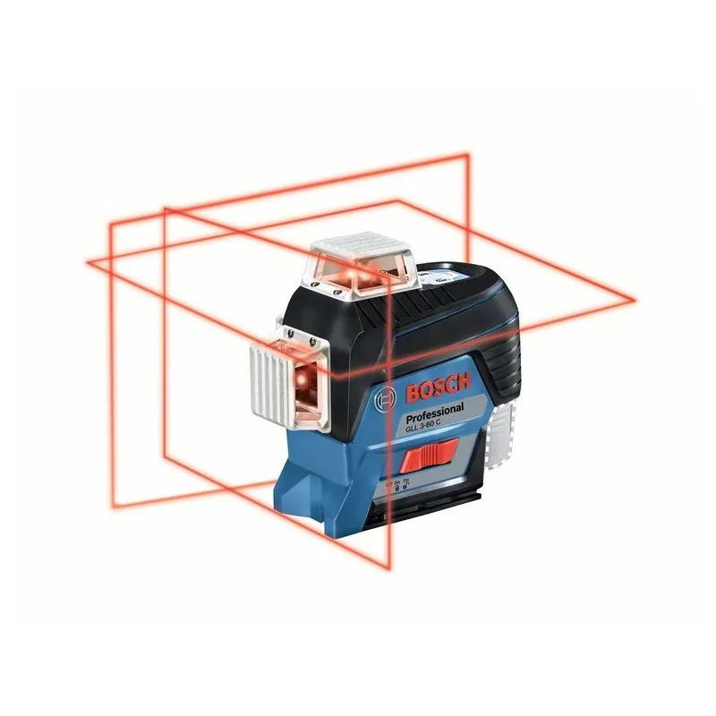 Bosch GLL 3-80 C Nivela laser cu linii, 30m, receptor 120m, precizie 0.2mm/m + BM1 + L-Boxx BOSCH - 1