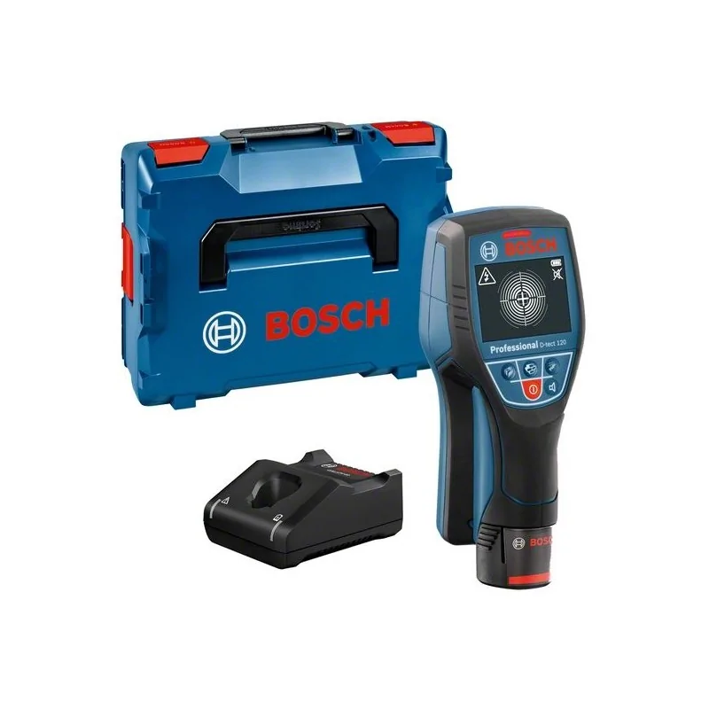 Bosch D-Tect 120 Detector, 120mm + 1 x Acumulator GBA 12V 2.0Ah + Incarcator rapid GAL 12V-40 Professional + L-Boxx 136 BOSCH - 