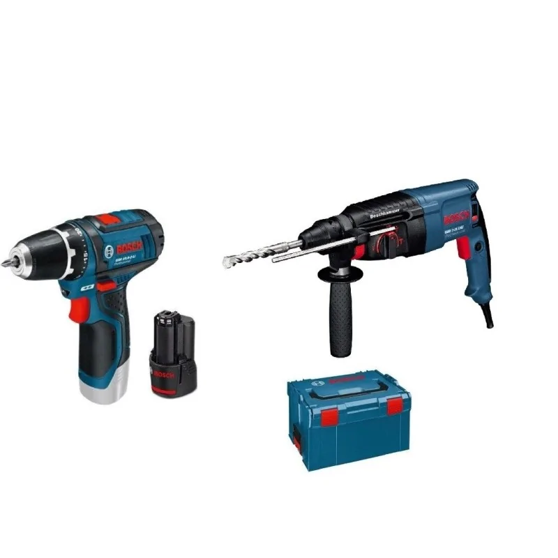 Bosch GBH 2-26 DRE Ciocan rotopercutor, 800W, 2.7J + Bosch GSR 10.8-2-LI Masina de gaurit si insurubat,10.8V BOSCH - 1