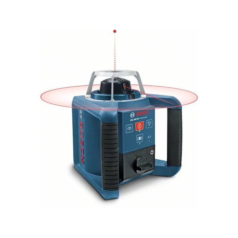 Bosch GRL 300 HV+LR1+RC1+WM4 Set nivela laser rotativa, 60m, receptor 300m, precizie 0.1 mm/m BOSCH - 1