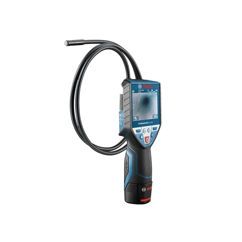 Bosch GIC 120 C Camera inspectie, display 3.5", cordon 120cm + 4 Baterii 1.5V LR6 (AA) + Adaptor acumulatori alcalini AA1 BOSCH