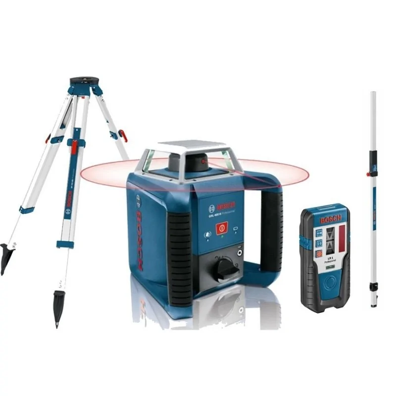 Bosch GRL 400 H + BT170HD + GR240 Nivela laser rotativa, 20m, receptor 400m, precizie 0.08 mm/m BOSCH - 1